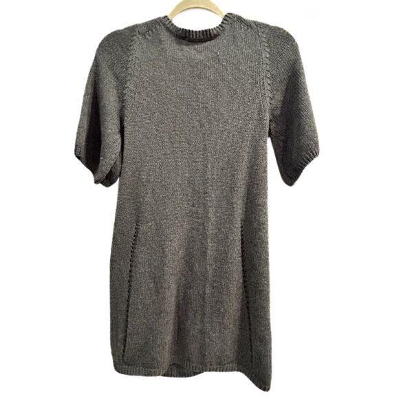 BCBGMaxAzria Cardi Sweater Gray Cotton Lambswool Long Cardigan Women’s XS - Picture 5 of 8